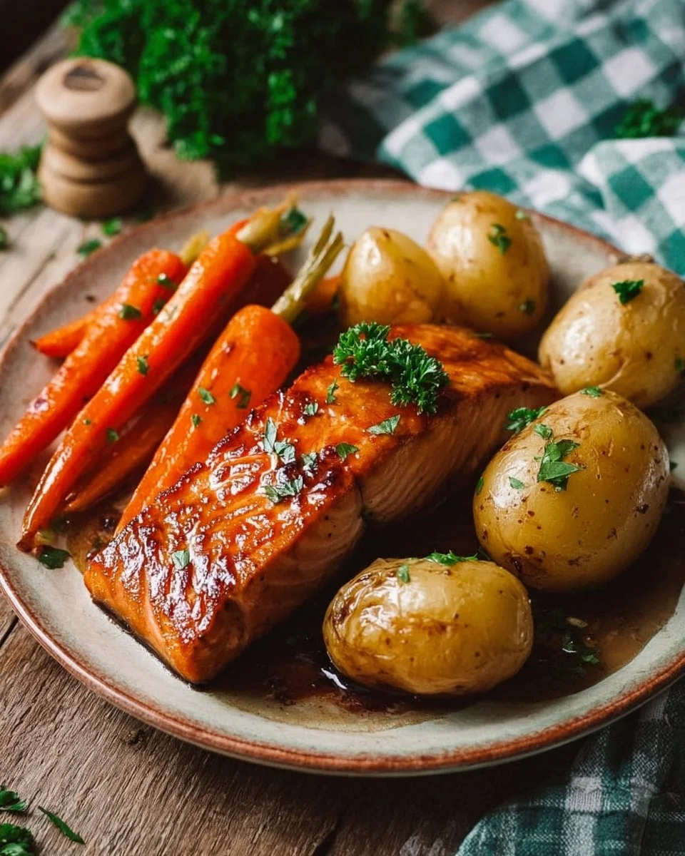 Saumon au sirop d'érable, plat savoureux et gourmand