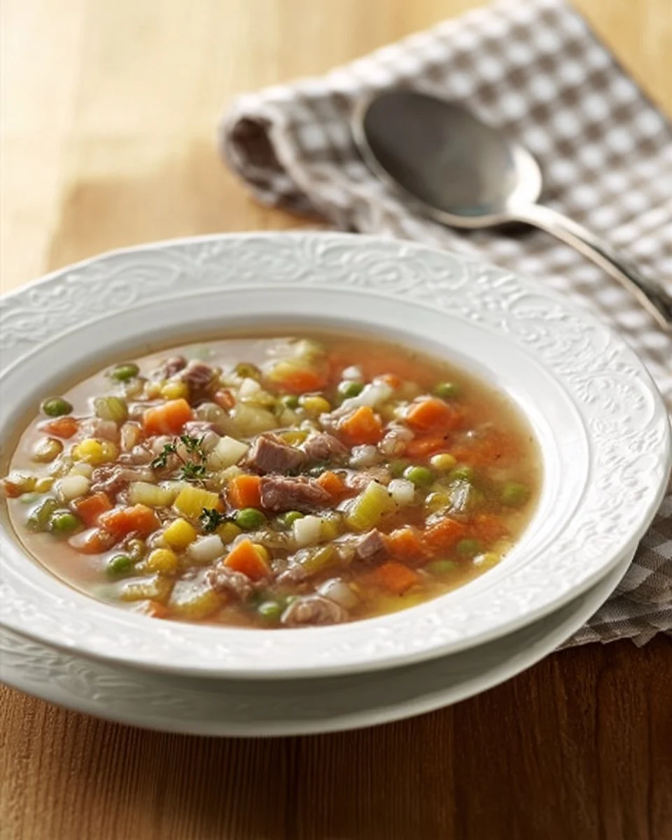 Soupe de bœuf et d'orge