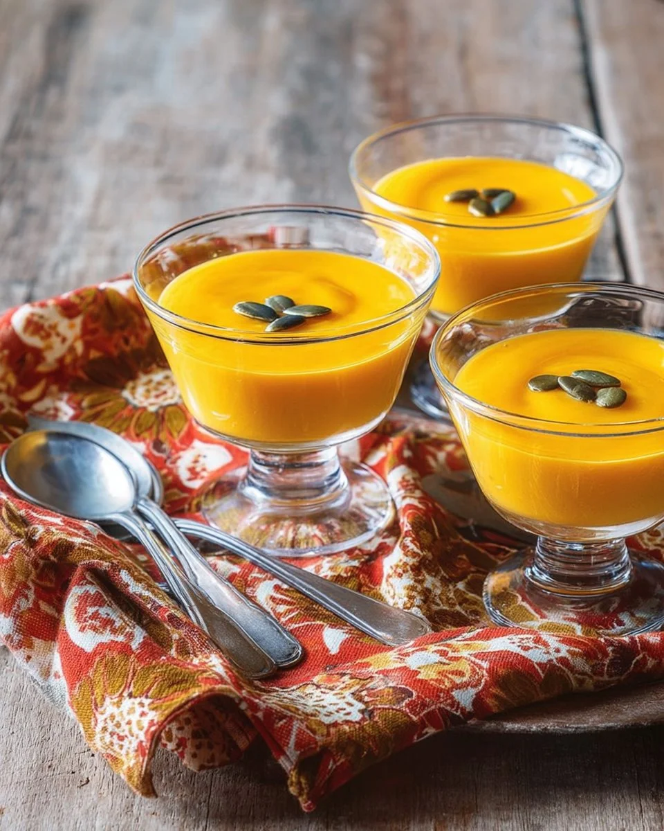 Soupe de potimarron au morbier fumant dans un bol élégant.
