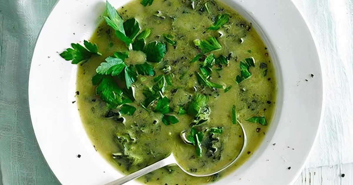 Soupe verte au brocoli et chou kale