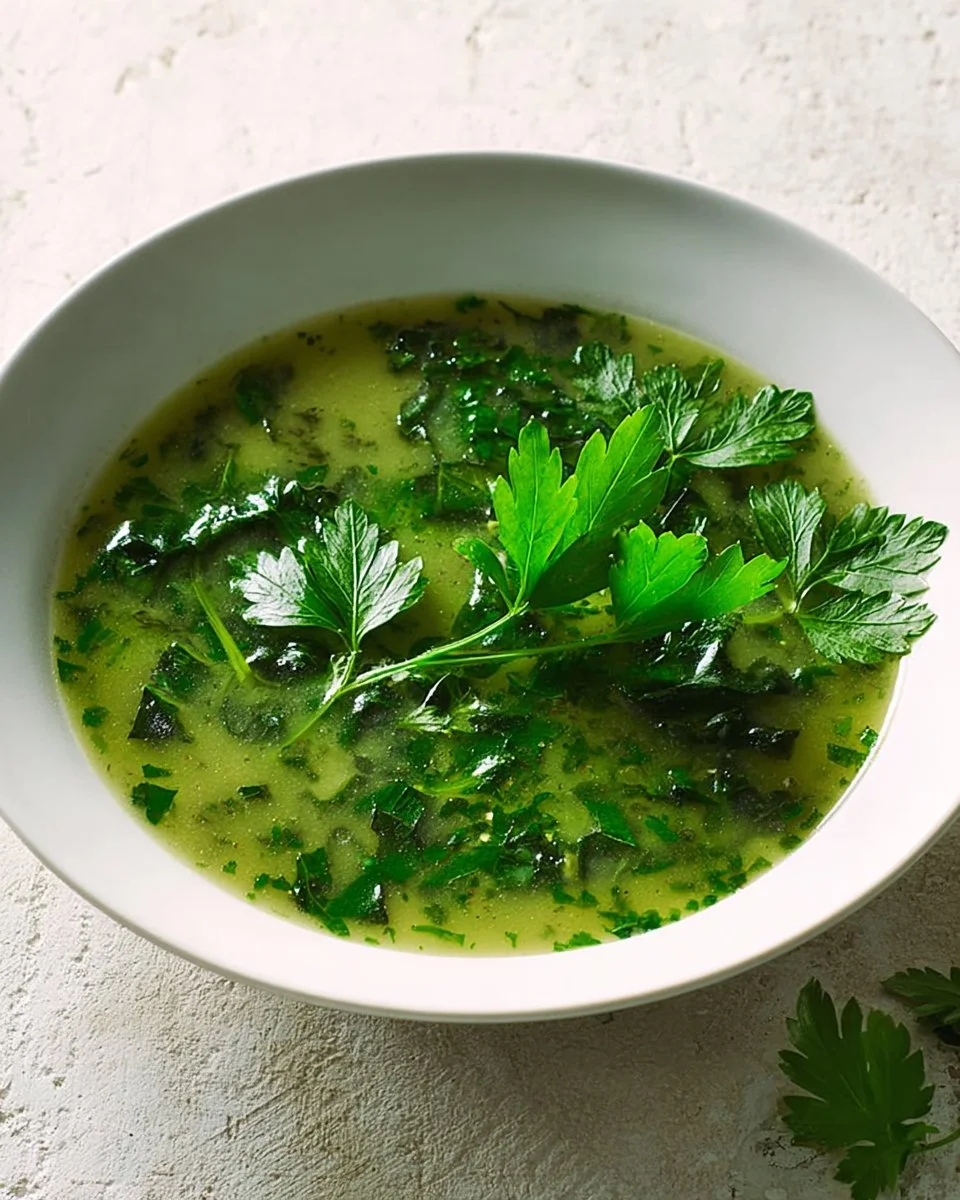 Soupe verte au brocoli et chou kale
