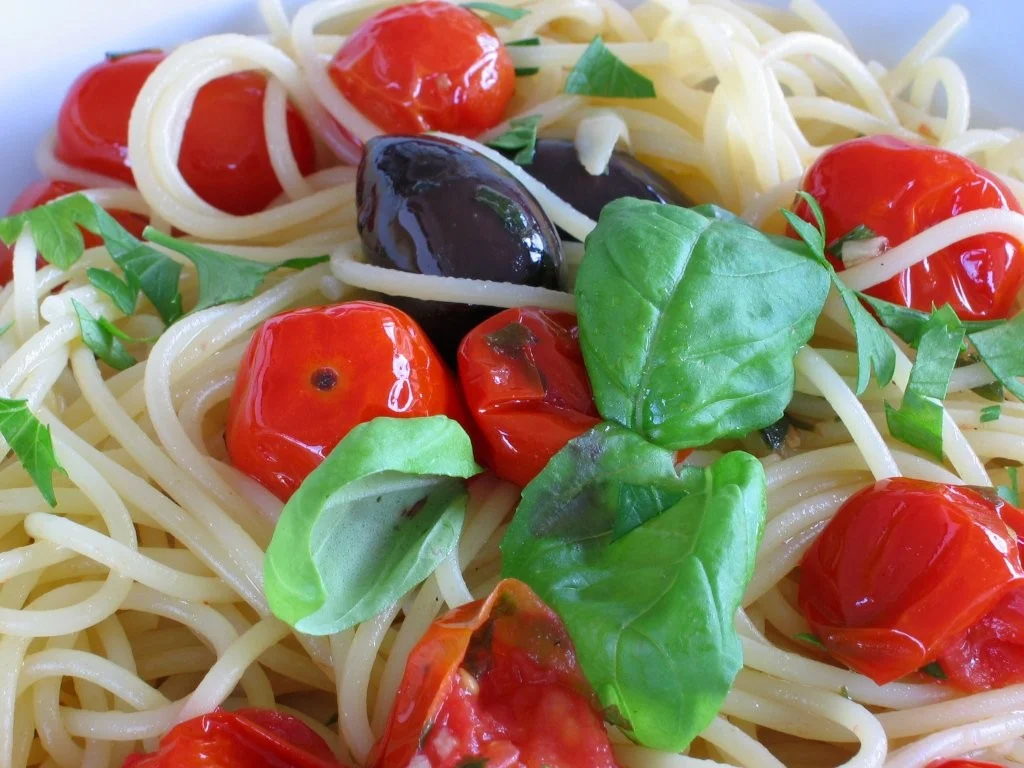 Spaghettini et Mini-Tomates