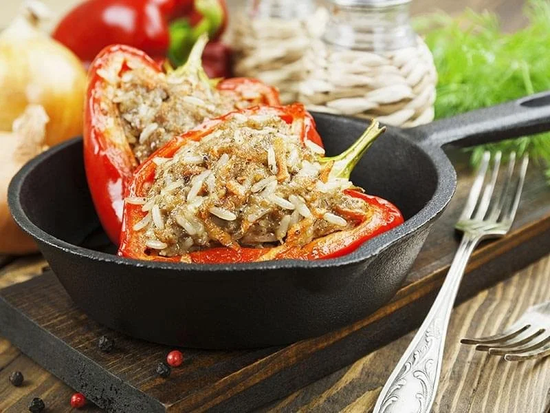 Stuffed peppers with meat