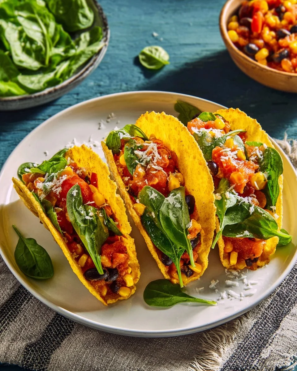 Tacos with Mexican beans