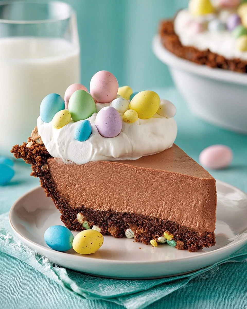 Tarte au chocolat avec croûte croustillante de Pâques