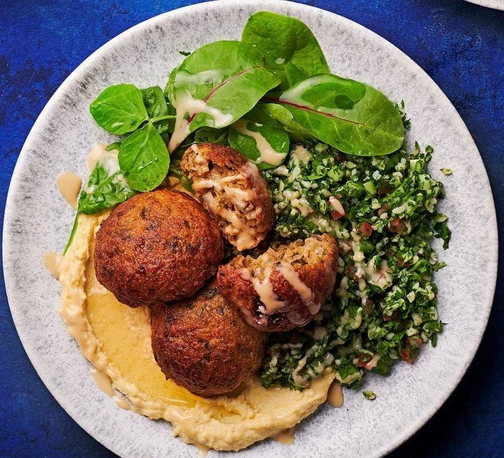 Tarte de courgettes en spirale, vinaigrette à l'aneth