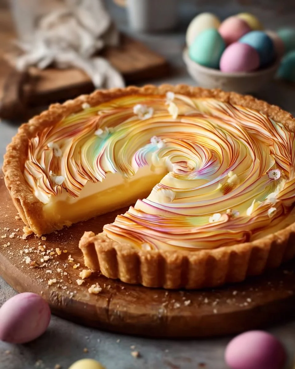 Tarte de Pâques tourbillonnante