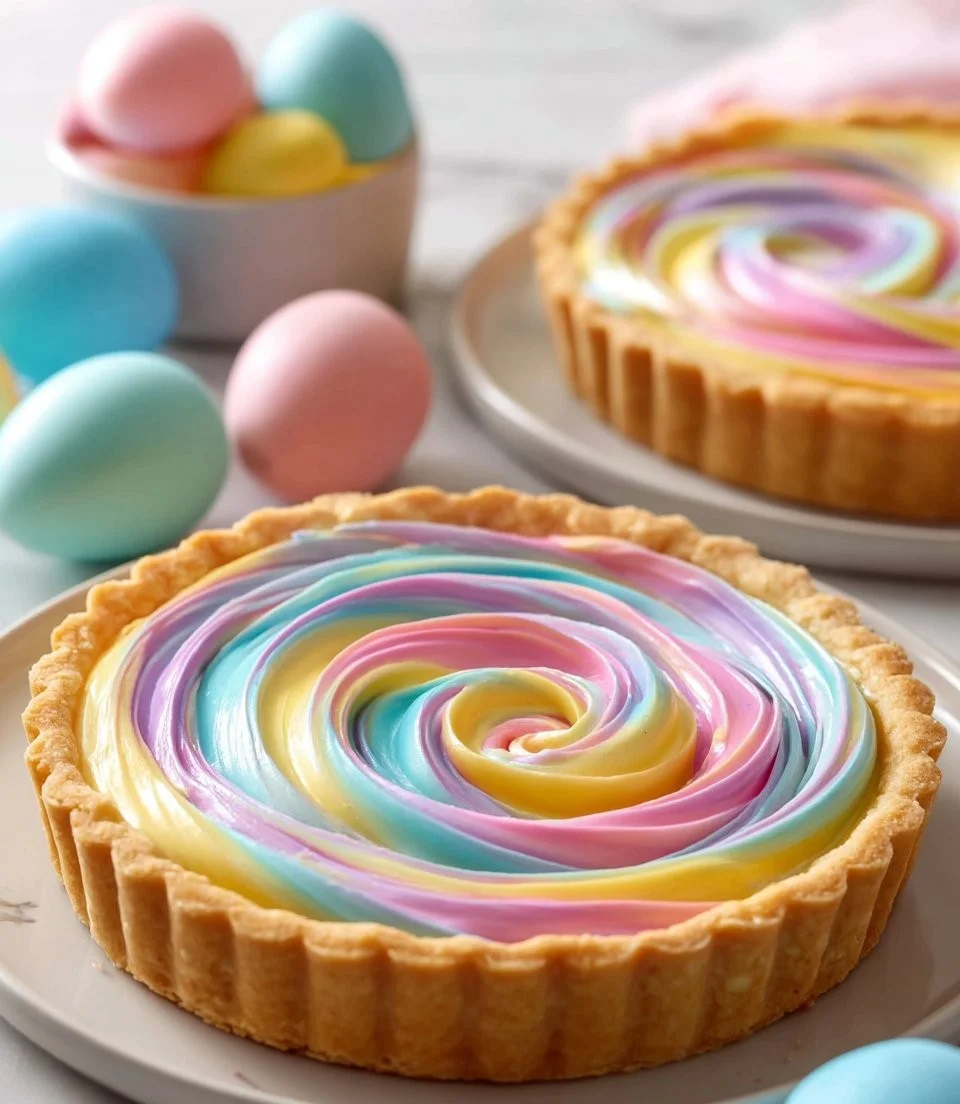 Tarte de Pâques tourbillonnante