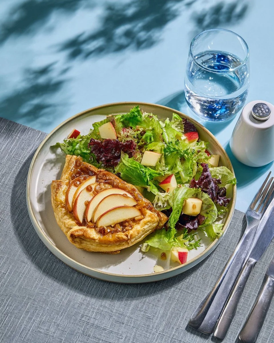 Recette de tarte fine aux endives, pomme et bacon, un plat délicieux et original.