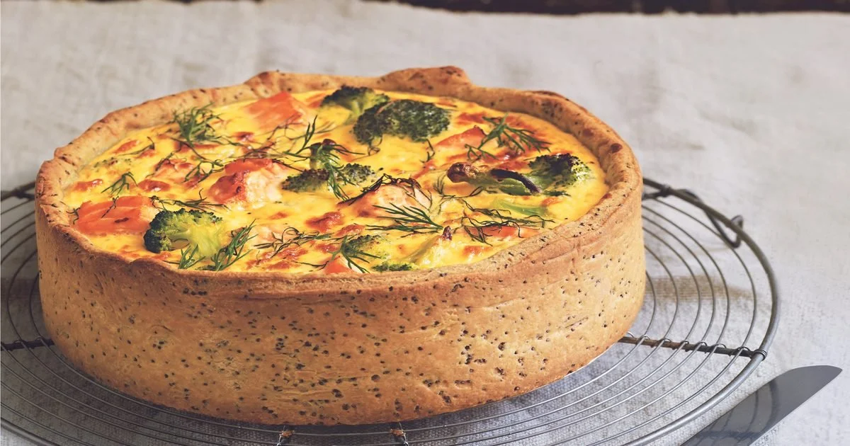 Tarte saumon-brocoli