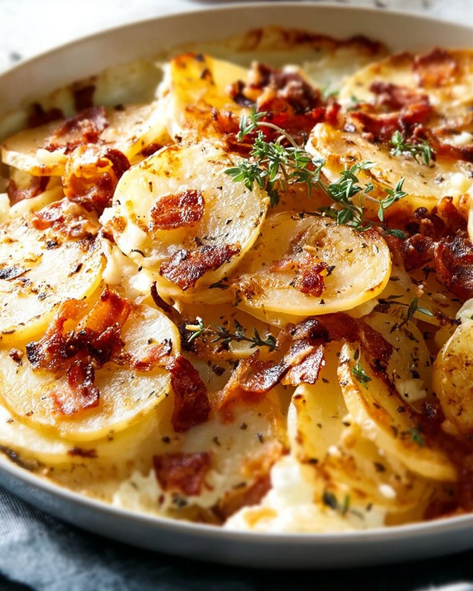 Recette de Tartiflette de navets, un plat savoureux et réconfortant.