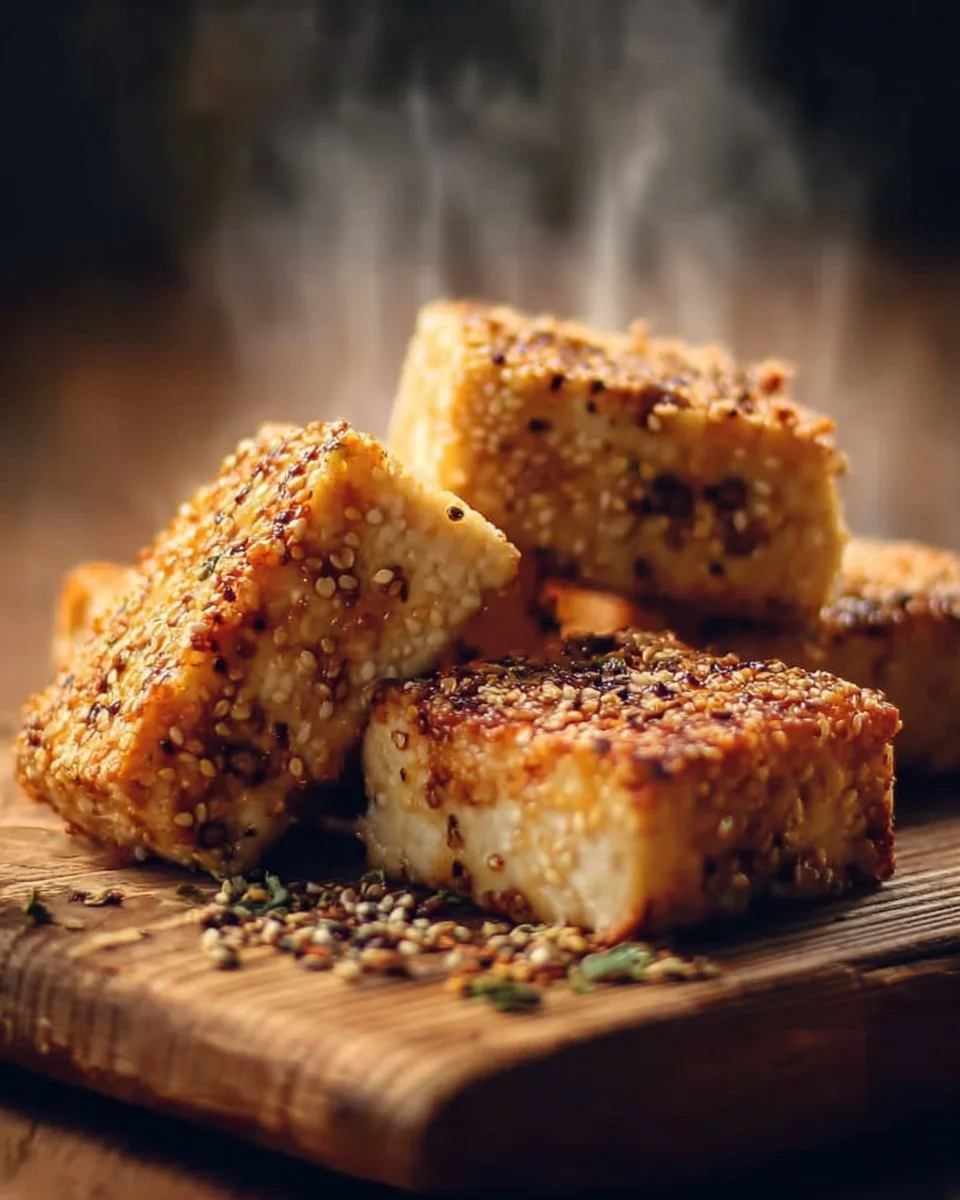 Tofu croustillant au four