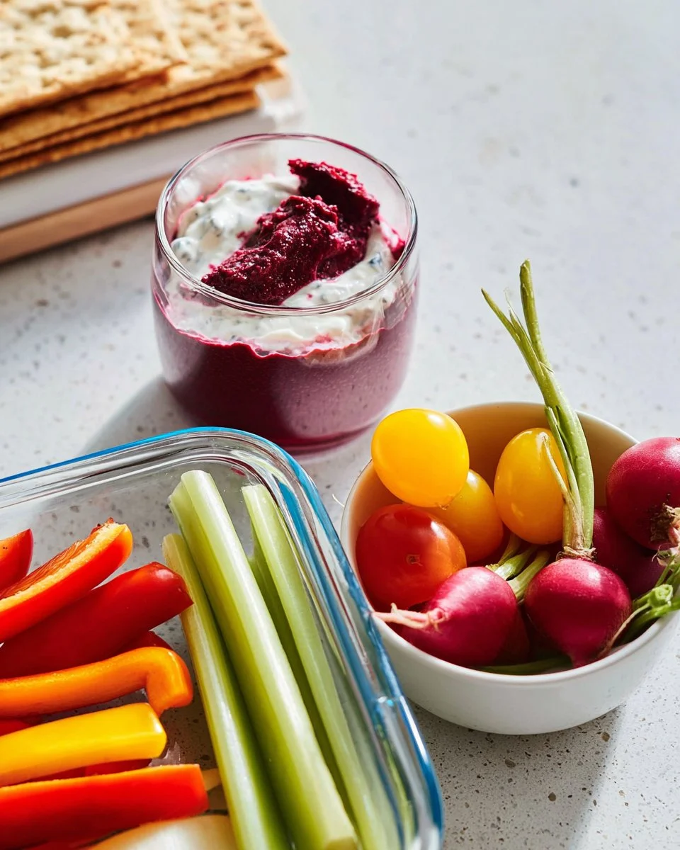 Yaourt grec haute protéine avec betteraves, riche en goût et en nutriments