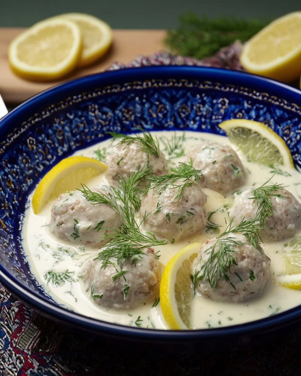 Recette de youvarlakia, boulettes de riz et viande savoureuses.