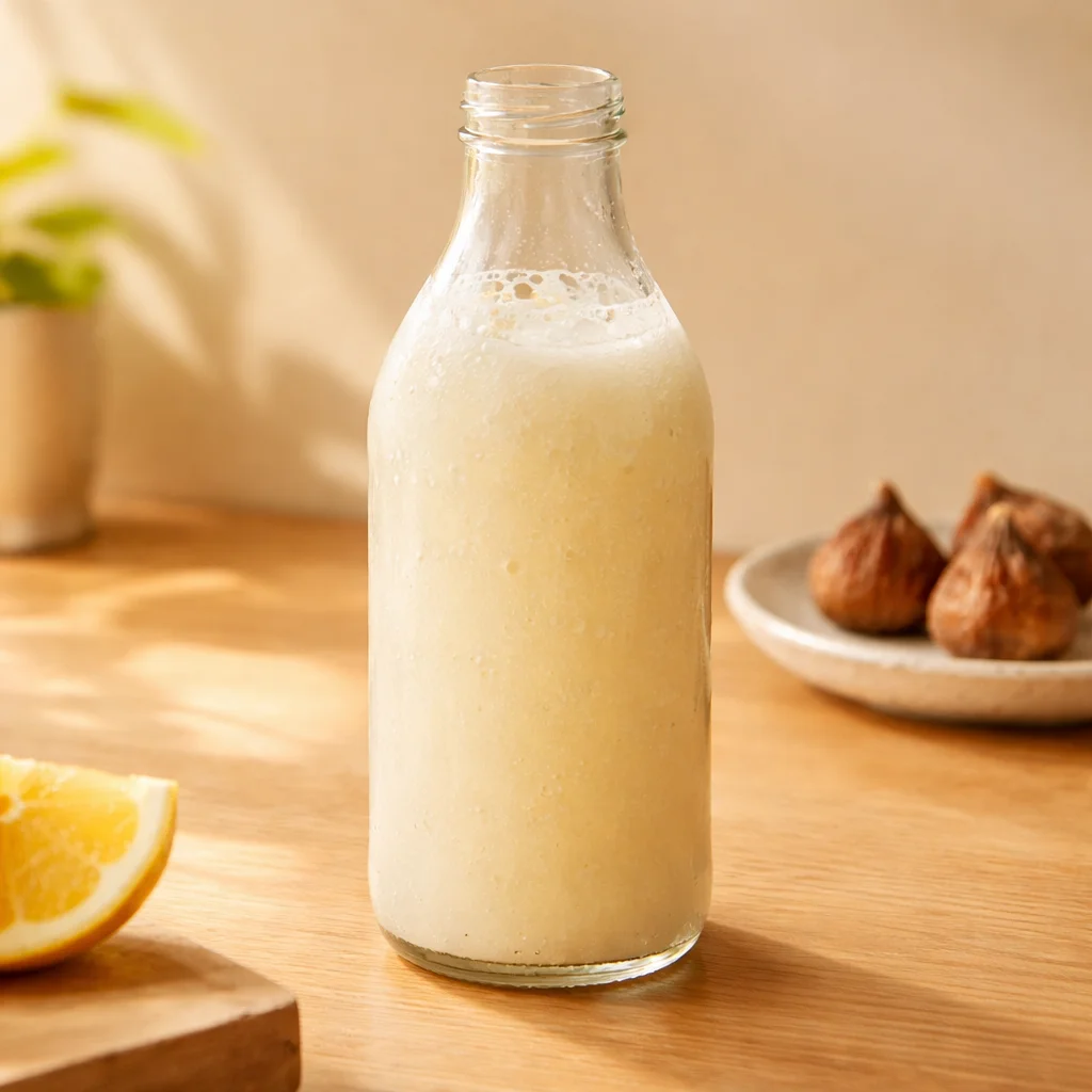 Recette de Kéfir Maison Facile avec grains de kéfir et ingrédients frais