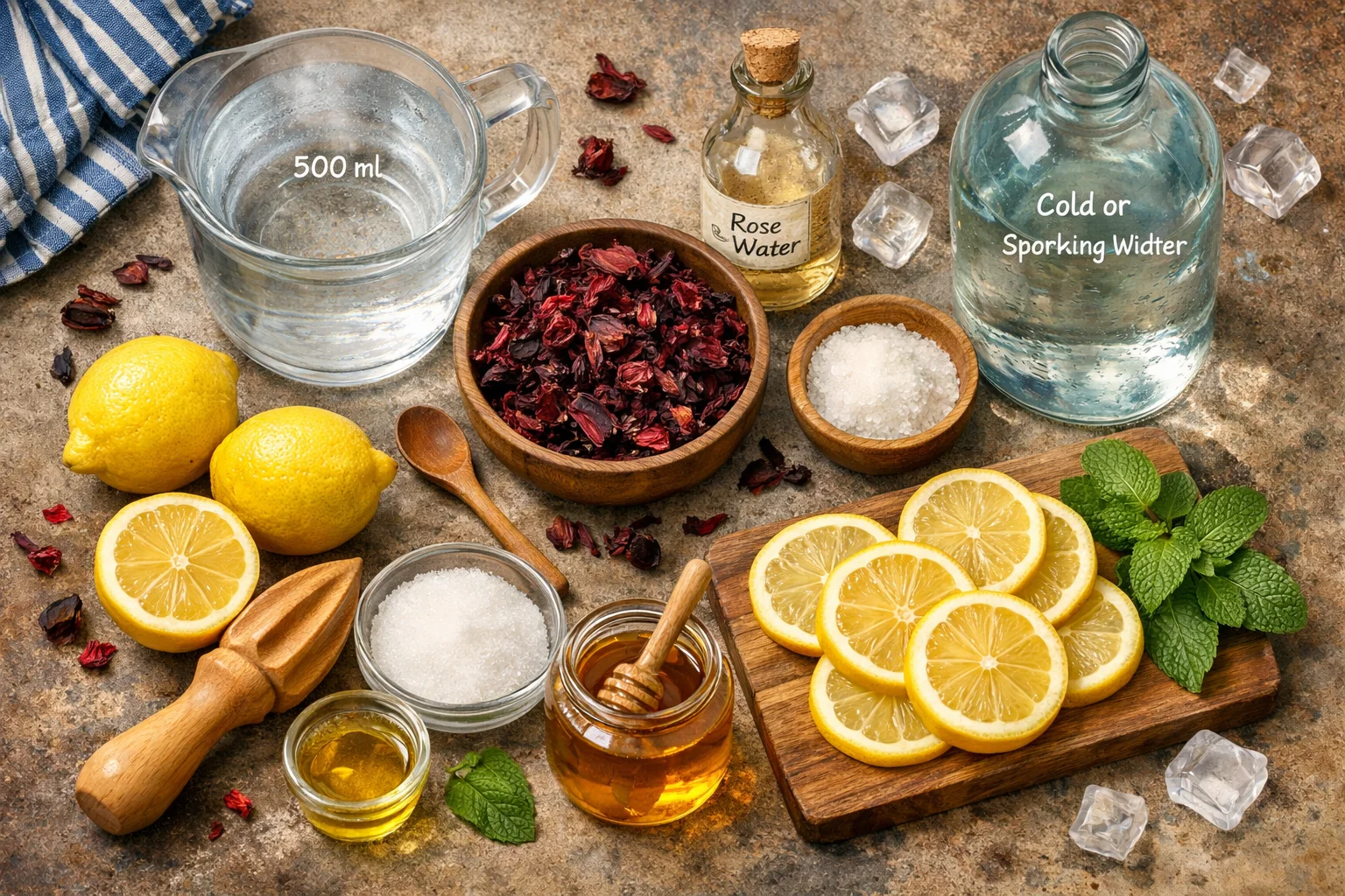 Hibiscus Limonade Maison