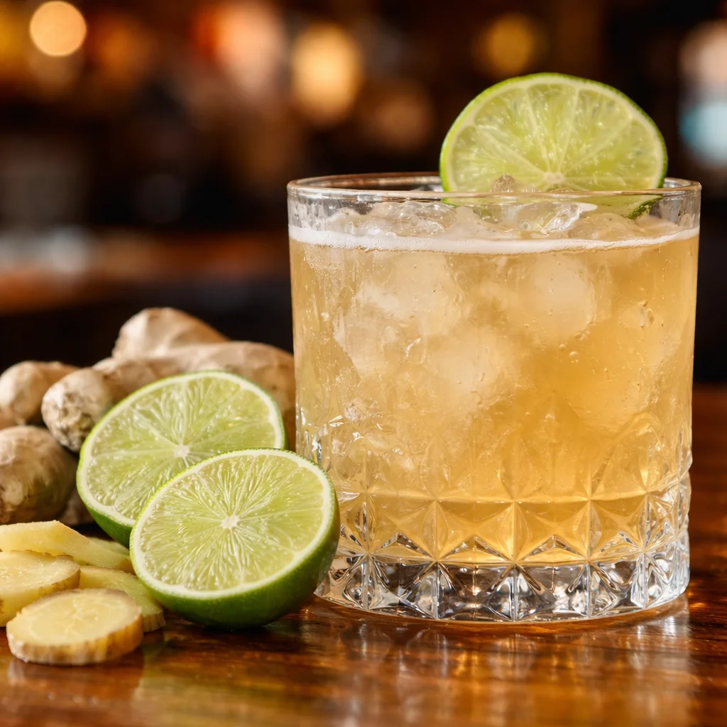 Spritz Sans Alcool Yuzu-Basilic - Cocktail désaltérant et élégant sans alcool.