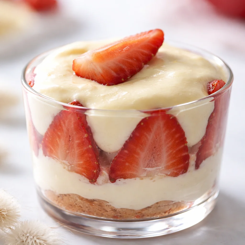 Tiramisu aux Fraises de France, dessert printanier frais et savoureux