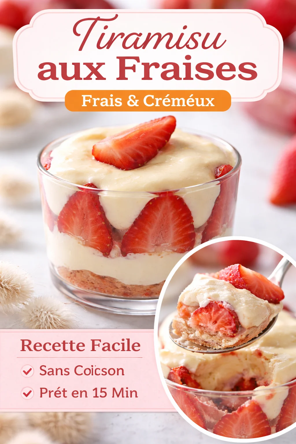 Tiramisu aux fraises : une douceur fruitée à savourer !